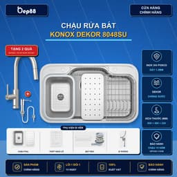 Chậu rửa bát Konox Dekor 8048SU chống xước 1
