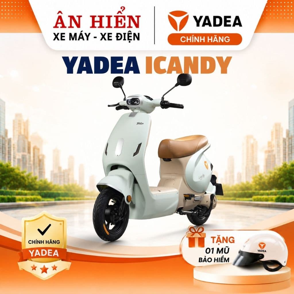Xe điện Yadea Icandy Xe điện Ân Hiển động cơ 240w (bình TTFAR)