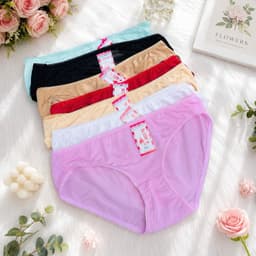 (Hàng loại đẹp) sét 5-10 quần chip nữ, quần lót nữ chất cotton lạnh cao cấp bền lắm 40-68kg 3