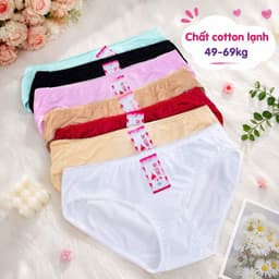 (Hàng loại đẹp) sét 5-10 quần chip nữ, quần lót nữ chất cotton lạnh cao cấp bền lắm 40-68kg 1