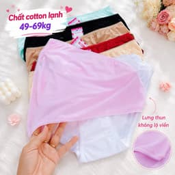 (Hàng loại đẹp) sét 5-10 quần chip nữ, quần lót nữ chất cotton lạnh cao cấp bền lắm 40-68kg 7