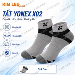 Tất yonex cầu lông YX02 _ siêu thấm hút , chống mùi ,mềm mại , bền , rẻ 3