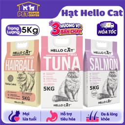 Hạt Mèo Hello Cat 5KG Cho Mọi Lứa Tuổi - Tuna Salmon Hairball 1