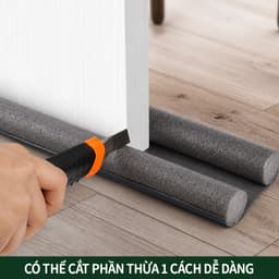 COMBO 3 Thanh Nẹp Chặn Khe Cửa Xốp HanmiMart Ngăn Gió Bụi Côn Trùng Hỗ Trợ Giảm Tiếng Ồn Trong Nhà 7
