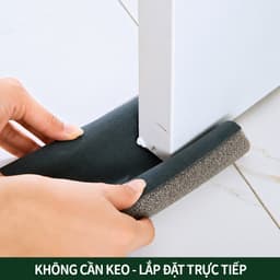 COMBO 3 Thanh Nẹp Chặn Khe Cửa Xốp HanmiMart Ngăn Gió Bụi Côn Trùng Hỗ Trợ Giảm Tiếng Ồn Trong Nhà 4