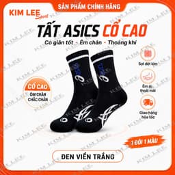 Tất thể thao ASICS cổ dài cao cấp - Thấm hút mồ hôi, dày êm chân 4