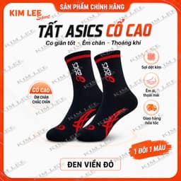 Tất thể thao ASICS cổ dài cao cấp - Thấm hút mồ hôi, dày êm chân 2