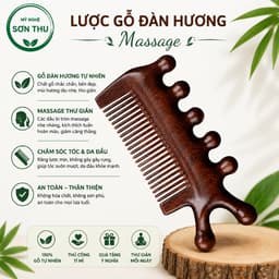 Lược Gỗ Thơm Ba Chiều Đa Chức Năng  Mát Xa Bấm Huyệt Cải Thiện Mái Tóc
 1
