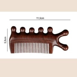 Lược Gỗ Thơm Ba Chiều Đa Chức Năng  Mát Xa Bấm Huyệt Cải Thiện Mái Tóc
 2
