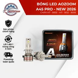 Bóng LED Aozoom A45 Pro 45W siêu sáng, phù hợp chân H4 H7 H11 9005 9006 9012 (giá 1 đôi) 1