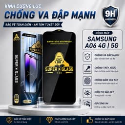 Kính cường lực Samsung A06 4G 5G trong suốt full màn miếng dán bảo vệ màn hình điện thoại 1