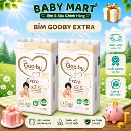 (COMBO 2 BỊCH) tã bỉm GOOBY EXTRA bản mới cải tiến cao cấp full size cho bé, yên tâm cho mẹ. 1