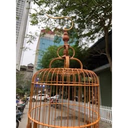 Lồng chim vành khuyên đục chân thủng đường kính 22cm kèm phụ kiện mẫu ngẫu nhiên 6