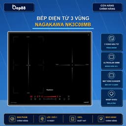Bếp 3 lò từ Nagakawa UltraSlim NK3C08MB | BH 5 NĂM tại nhà | Công nghệ inverter thông minh 1