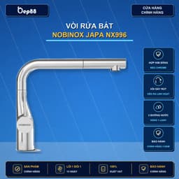 VÒI RỬA BÁT DÂY RÚT NOBINOX JAPA NX996 dòng chảy mới 1