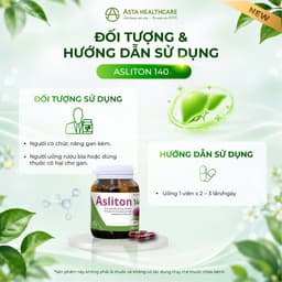 ASLITON 140 Hỗ Trợ Thanh Nhiệt, Bảo Vệ Gan, Giải Độc Gan, Giảm Vàng Da Mẩn Ngứa Chính Hãng Asta Healthcare 6