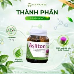 ASLITON 140 Hỗ Trợ Thanh Nhiệt, Bảo Vệ Gan, Giải Độc Gan, Giảm Vàng Da Mẩn Ngứa Chính Hãng Asta Healthcare 5