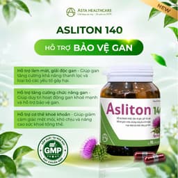 ASLITON 140 Hỗ Trợ Thanh Nhiệt, Bảo Vệ Gan, Giải Độc Gan, Giảm Vàng Da Mẩn Ngứa Chính Hãng Asta Healthcare 2