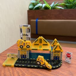 Đồ Chơi Nam Châm Xếp Hình Lắp Ghép Cho Bé 3+ Chủ Đề Cứu Hỏa Cảnh Sát Công Trường 30/32/36Chi Tiết 6