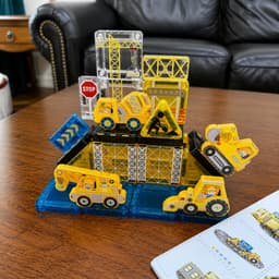 Đồ Chơi Nam Châm Xếp Hình Lắp Ghép Cho Bé 3+ Chủ Đề Cứu Hỏa Cảnh Sát Công Trường 30/32/36Chi Tiết 7