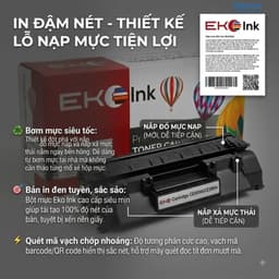 Hộp Mực Eko Ink 80A 05A CE505A CF280A CRG319 Cho HP M401 P2035 P2055 Canon 251 6300 5580 Có Lỗ Đổ Mực 2