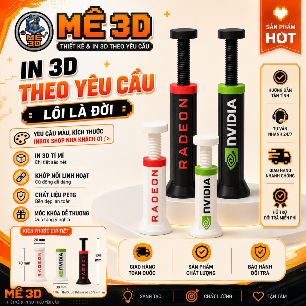 Giá Đỡ Chống Xệ Card Đồ Họa VGA Nvidia & AMD, chiều dài 70-125mm [Mê 3D]