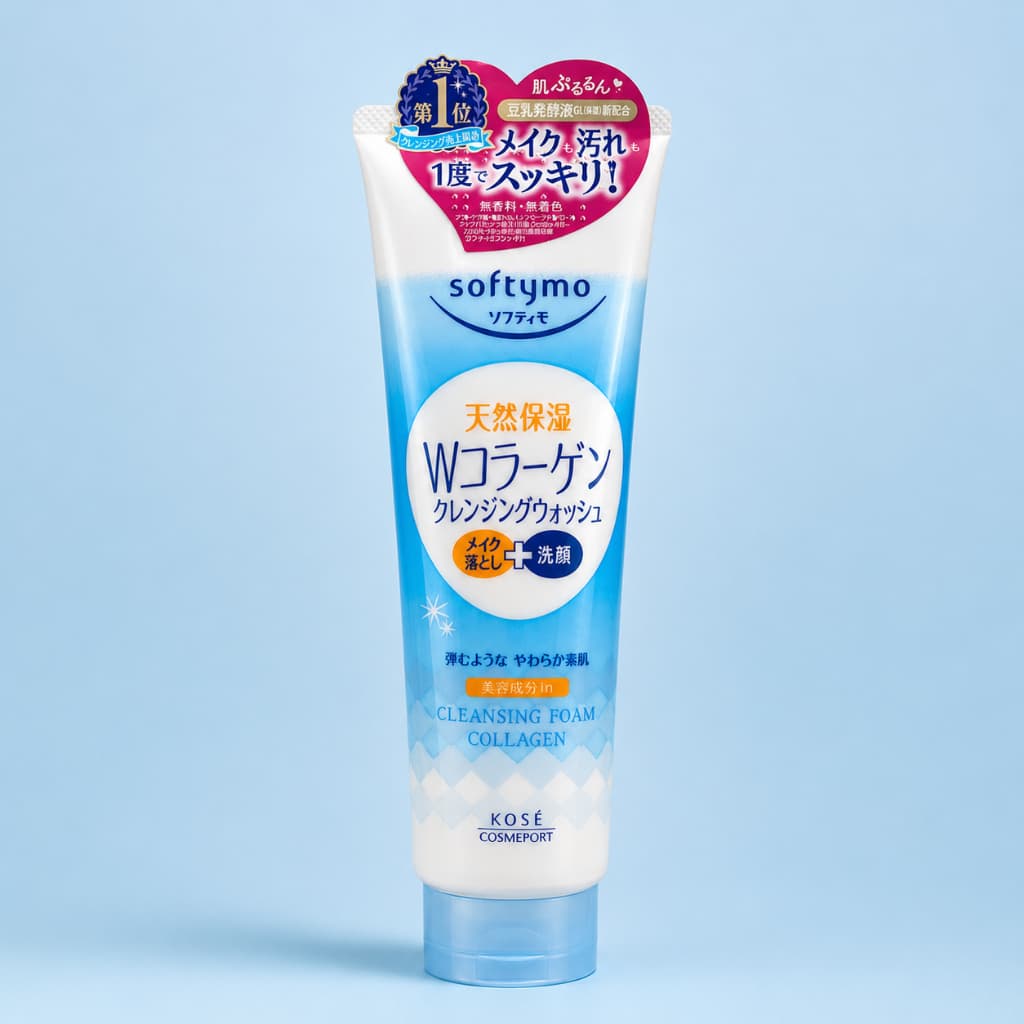Sữa Rửa Mặt & Tẩy Trang Tạo Bọt Softymo 190g - 3 Màu Trắng – Hồng Collagen – Xanh Dưỡng Ẩm