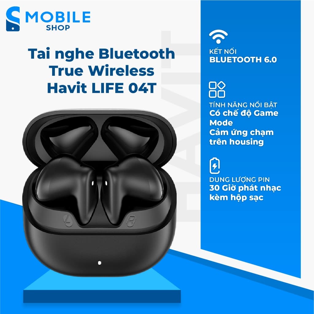 Tai nghe Bluetooth True Wireless Havit LIFE 04T Chính Hãng