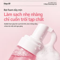 Sữa rửa mặt tạo bọt PDRN RUÉE Clean Pure Bubble Cleanser 220g, làm sạch bụi bẩn, bã nhờn - Chính hãng Hàn Quốc 3