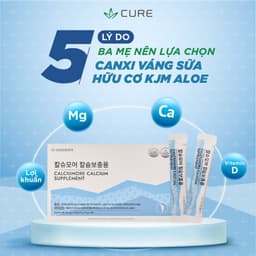 Canxi Váng Sữa Hữu Cơ KJM Aloe 90 Gói/Hộp –Bổ Sung Canxi Giúp Phát Triển Xương & Chiều Cao Cho Trẻ 6