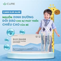 Canxi Váng Sữa Hữu Cơ KJM Aloe 90 Gói/Hộp –Bổ Sung Canxi Giúp Phát Triển Xương & Chiều Cao Cho Trẻ 4