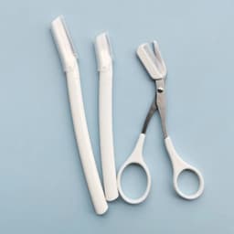 Bộ 3 dụng cụ cạo lông tỉa chân mày an toàn cho người mới (2 dao + 1 kéo) 2