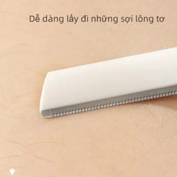 Bộ 3 dụng cụ cạo lông tỉa chân mày an toàn cho người mới (2 dao + 1 kéo) 9