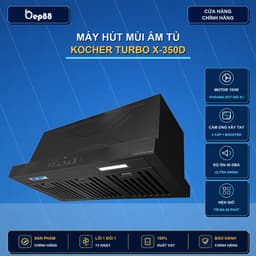 MÁY HÚT MÙI TURBO X-350D MÀU ĐEN ÂM TỦ 1