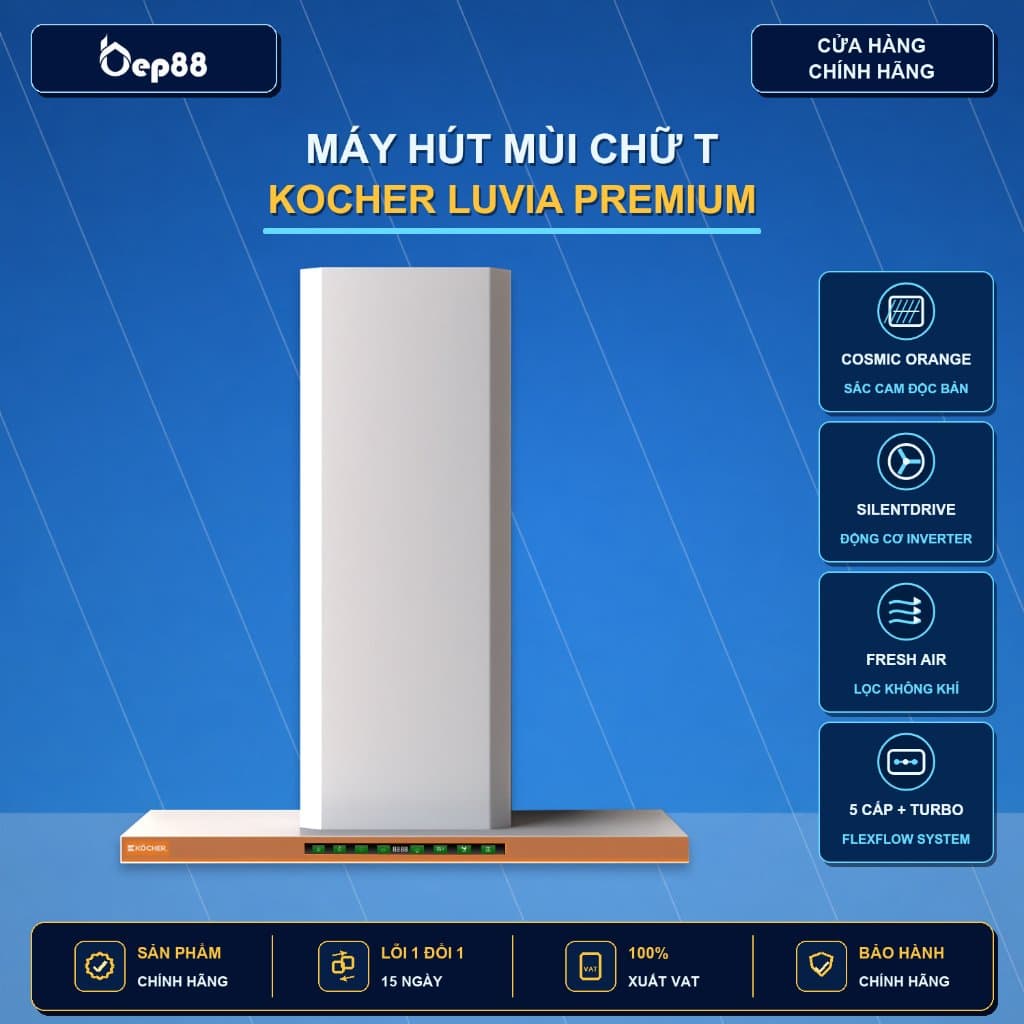 Máy hút mùi KOCHER LUVIA PREMIUM|Động cơ BLDC