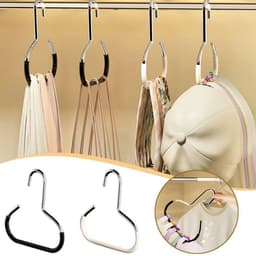 Combo 2 Móc treo quần áo hình tròn sáng tạo chống trượt - Móc treo mũ đa chức năng 7