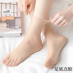 Tất Vớ Nữ Tàng Hình Xỏ Ngón Siêu Mỏng Thoáng Khí Chống Trượt Chống Tuột Sợi Nude Phối Giày Sandal set 10 Đôi 7