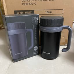 Ly Giữ Nhiệt Inox LocknLock Basic Table Mug LHC9002 500ml, Hàng Chính Hãng, Có Tay Cầm- JoyMall 6