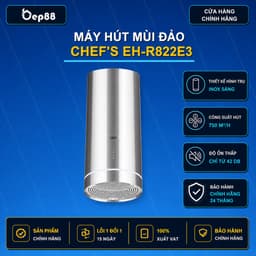 Máy Hút Mùi Đảo CHEF’S EH-R822E3 – Thân Máy Thép Sơn Tĩnh Điện – Điều Khiển Công Tắc - SMC 1