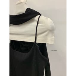 (Dmina - Re.En) Set váy nữ tiểu thư áo 2 dây phối ren cùng cardigan ngoài và chân váy lửng 8