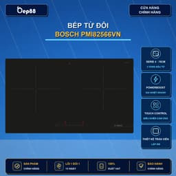 Bếp Từ Đôi Âm Bosch PMI82566VN Inverter Booster Nấu Nhanh Công Nghệ Cảm Ứng BH 36 Tháng Tại Nhà 1