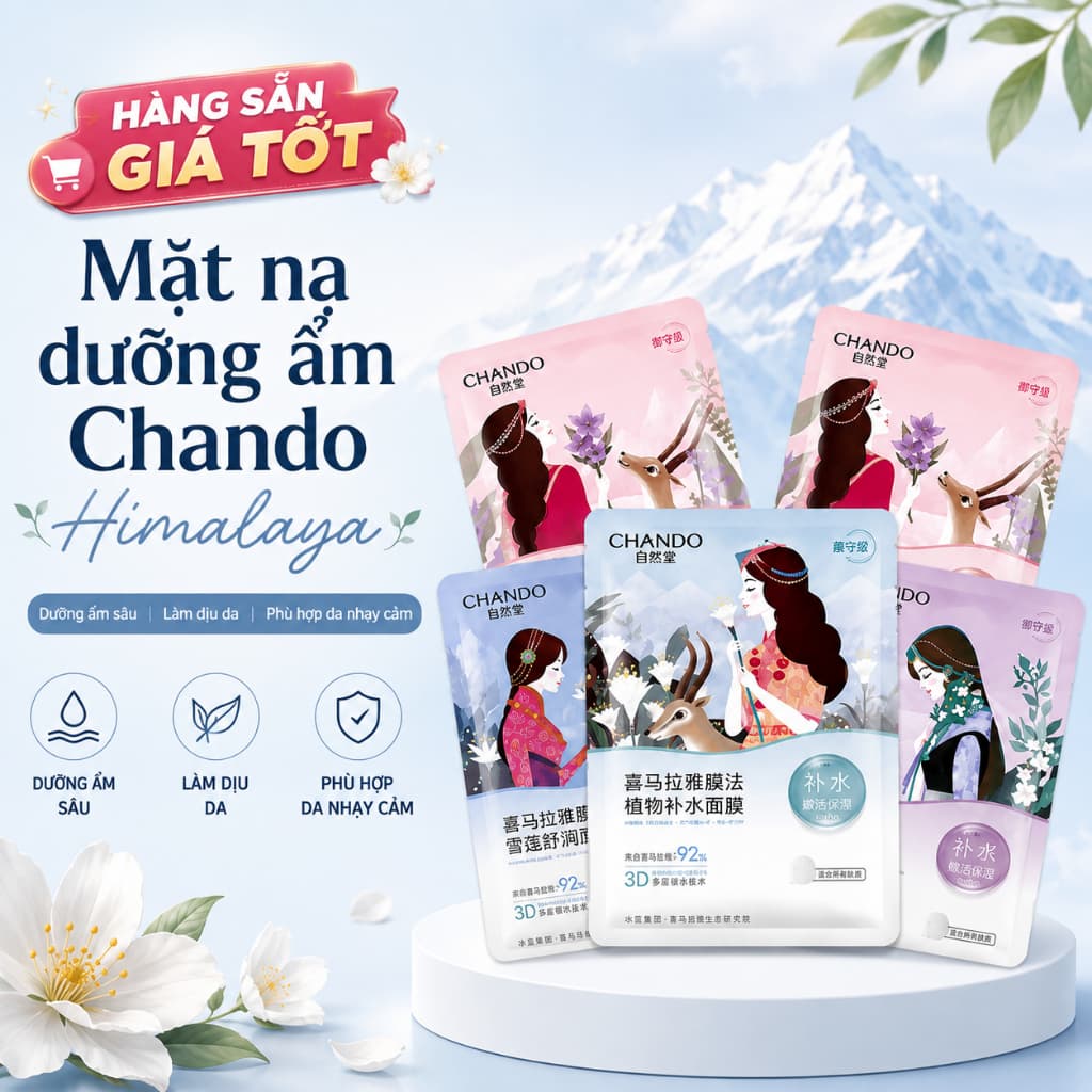 [HÀNG CHÍNH HANG- BẢN TRUNG] MẶT NẠ CHANDO HIMALAYA DATE 2029