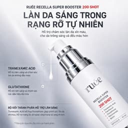 Serum cấp ẩm, dưỡng sáng RUÉE Recella Super Booster 200 Shot 50ml, hỗ trợ mờ nếp nhăn - Chính hãng Hàn Quốc 6