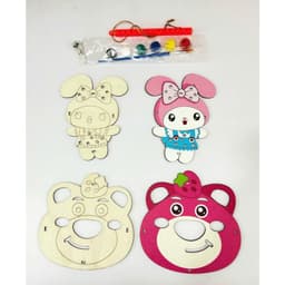[ĐÈN LỒNG GỖ TRUNG THU TÔ MÀU] Sét Làm Lồng Đèn Trung Thu Tô Màu Mẫu Mới Cho Bé quà tặng học sinh hanmade sáng tạo 4