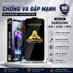Kính cường lực Samsung A10S, A10, M10 cao cấp full màn miếng dán bảo vệ màn hình điện thoại 1