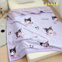 Chăn cotton đũi Disney cho bé kích thước 1m1x1m5 , Mền hè cho bé chất liệu đũi cotton thoáng mát mềm mại 1