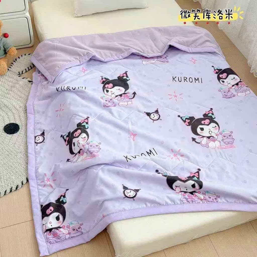 Chăn cotton đũi Disney cho bé kích thước 1m1x1m5 , Mền hè cho bé chất liệu đũi cotton thoáng mát mềm mại