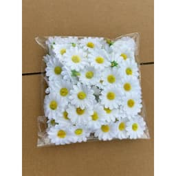 TÚI 50/30 BÔNG ĐẦU HOA CÚC HỌA MI NHỰA TRẮNG 3CM – PHỤ KIỆN LÀM HOA TRANG TRÍ HANDMADE 🌼✨ 1