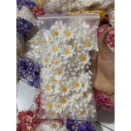 TÚI 50/30 BÔNG ĐẦU HOA CÚC HỌA MI NHỰA TRẮNG 3CM – PHỤ KIỆN LÀM HOA TRANG TRÍ HANDMADE 🌼✨ 3