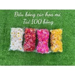 TÚI 50/30 BÔNG ĐẦU HOA CÚC HỌA MI NHỰA TRẮNG 3CM – PHỤ KIỆN LÀM HOA TRANG TRÍ HANDMADE 🌼✨ 5